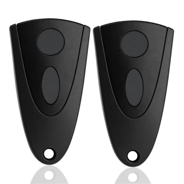 433mhz Garagedörröppnare för Tormatic Novotron 502 Max43-2 / 512 Mix43-2 Fjärrkontroll 2-pack (svart nyckel) {DB} Black