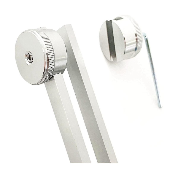 128 Hz stämgaffel viktad - akustisk stämgaffel för terapi 128 Hz akustisk skjutreglage stämgaffel Qdb [DB] Silver