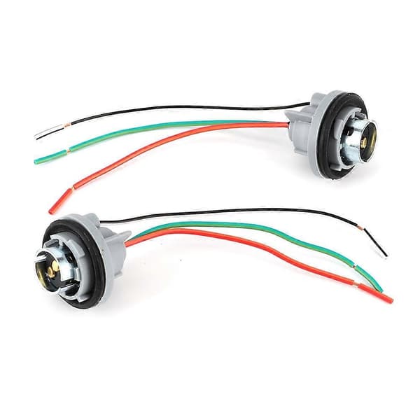 BAY15D/1157 Jernkerne Lampeholder Adapter Base Socket Connector Stik Ledningsnet Stik til Bremse / Stop / Blinklys [DB]