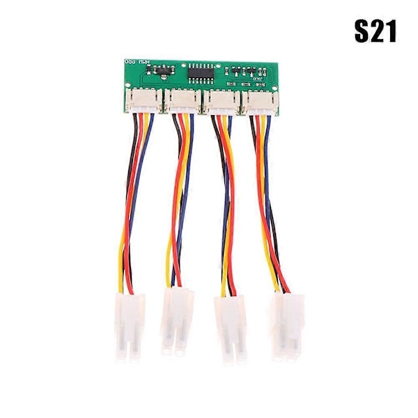 S19K Pro Fan Spoofer 12V 4-I-1 Firkantet 4Pin Fan Simulator til Bitmain Antminer Fan Hastigheds Simulator [DB] As Shown