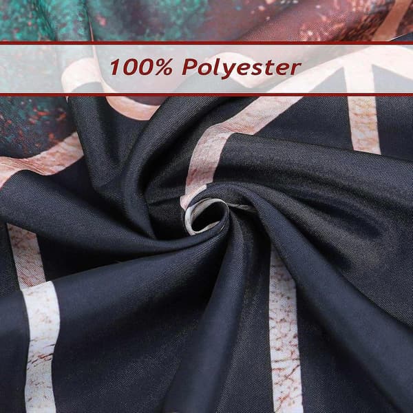 Duschdraperi Grön Marmor Geometrisk 180 x 180 cm Duschdraperi Polyestertyg Mögelresistent Vattenavvisande