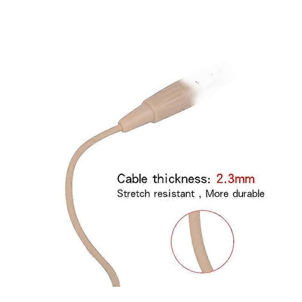Uppgraderad Version Elektret Kondensator Headset Mikrofon Dubbel Öronhängande 4 Pin XLR Ta4f För Shure Body Pack Tjock Kabel{jkw} [db]