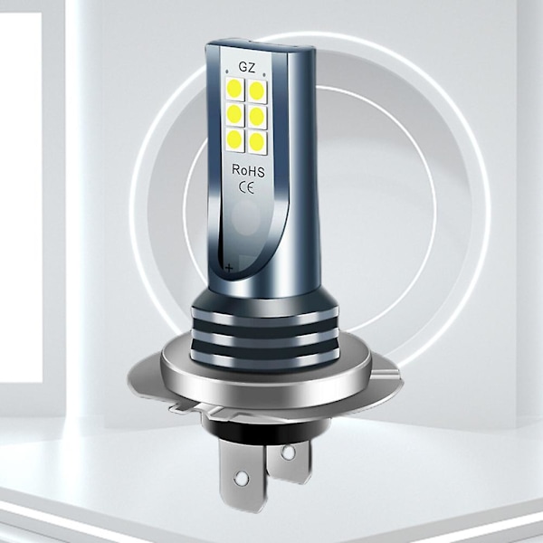 H7 LED-strålkastare 12V 24V LED-strålkastare 30000LM Bil Hög/Låg Stråle IP67 Vattentät Super Ljus Vit för Biltillbehör [DB]