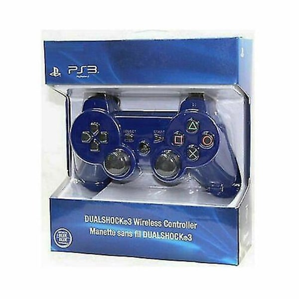 Langaton Dualshock 3 -ohjain PS3:lle, peliohjain Playstation 3:lle - sininen DB