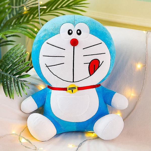 Doraemon Plyschdocka Doraemon Kudde Jingle Cat Dockdock Alla Hjärtans Dag Födelsedagspresent [Db] Tongue out 25 cm