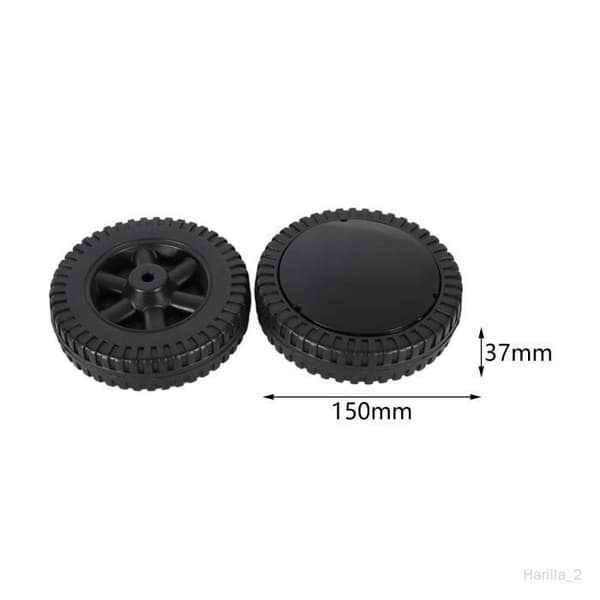 Hjul - 15cm x 4cm - 2 stk. - Velegnet til grill og haveredskaber