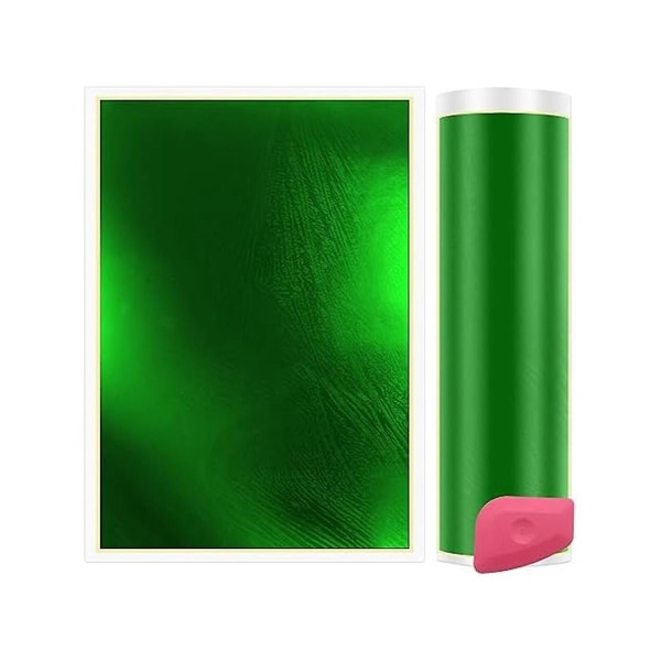 Lasergravering mærkningsfarvepapir, 2 stk grønt mærkningspapir, 15,3 x 10,4 tommer lasergraveringspapir Fo