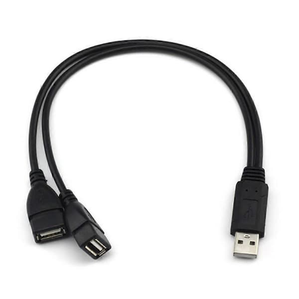 Y-kabel Dobbel USB-port Utvider Hub Data Lader Strøm Split Adapter [db]
