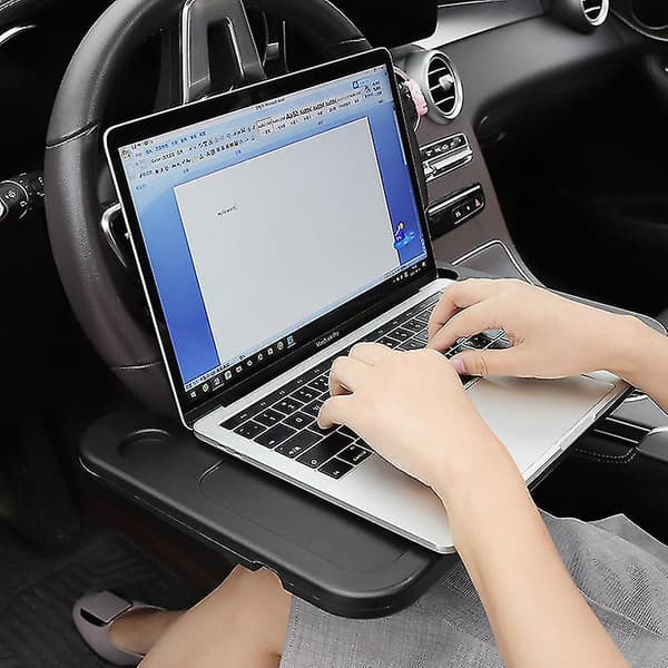 Skrivbordsbricka för bilratt, datorbricka, laptopställ för bil_[DB]