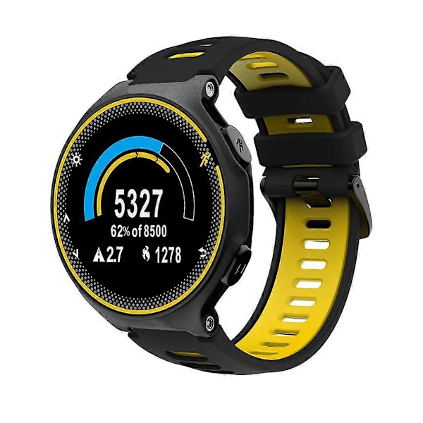 Udskiftningsrem i silikone med stålspænde til Garmin - Forerunner 735xt/220/230/235 [DB] 3