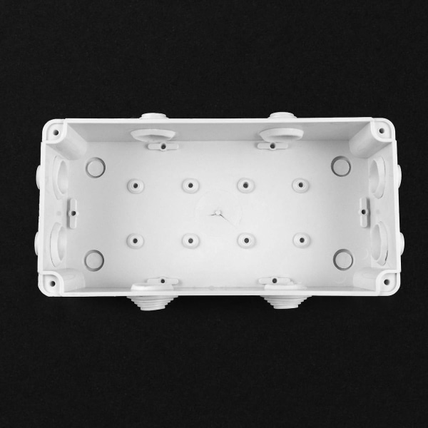Forgreningsboks, Ip65 i abs-plast, vandtæt udvendig, hvid, 200 X 100 X 70 mm