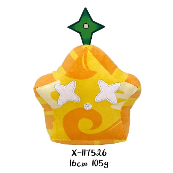 Heta Blox Fruits Plyschdocka Mjuka Stoppade Leksaker Barnpresenter Festival Spel Rekvisita [DB] Five-Pointed Star Orange Box