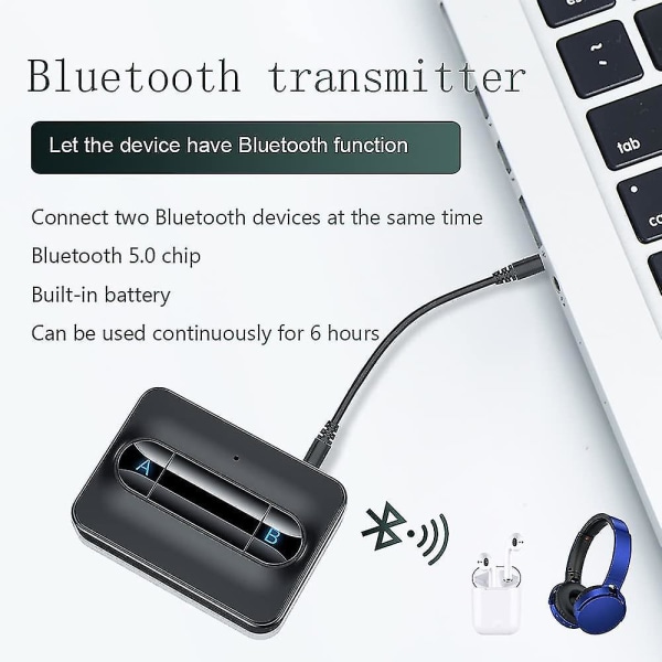 Bluetooth Adapter, Wireless Audio Bluetooth Adapter With 3.5 Mm Digital Audio