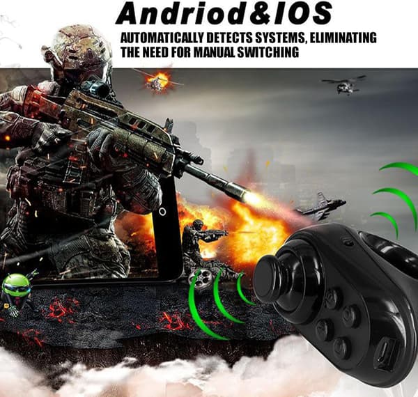 PC-spelskontroll - Trådlös joystick-gamepad | ABS elektrisk enhetskontroll för TV, dator, laptop, telefon, surfplatta och tillbehör, Kompa[DB]