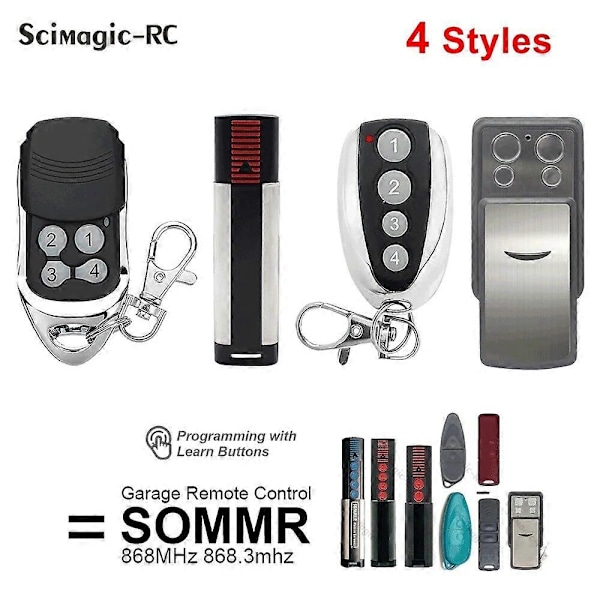 Sommer Garageport Fjernbetjening 868.3mhz Portåbner Sommer 4031 4025 4011 4035 4026 4020 Aperto 4025 4021 Fjernbetjening - Port Fjernbetjening Co [DB] SMG-SOMMER