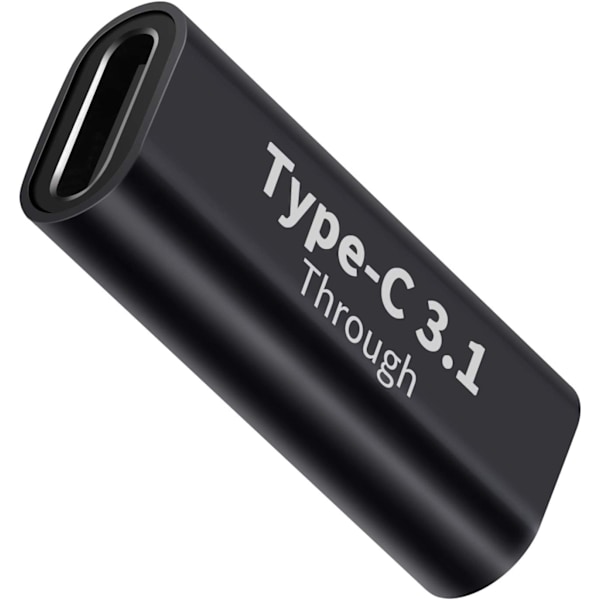 USB C hunn-til-hunn adaptere (2), støtter hurtiglading og dataoverføringsutvidelse, 10GBbps hastighet