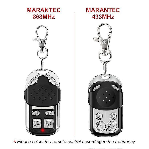 Klon af Garagedørsfjernbetjening Marantec 868 Mhz / 433mhz Til Digital D302 D304 D313 433 D323 D382 D384 131 db 868mhz  MARANTEC