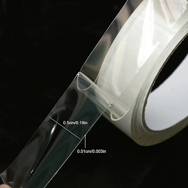Uppgradera Nano Tape Bubble Kit, Dubbelsidig Tejp Plastbubbla, Elastisk Tejp Ny [DB] Transparency 0.01cm*0.5cm*300cm