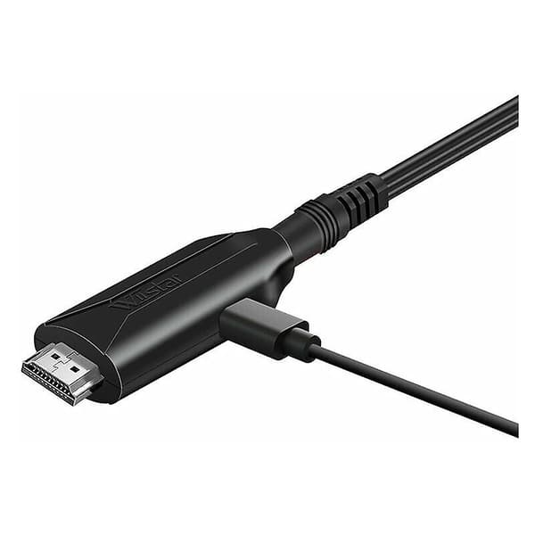 Scart til HDMI Konverter Video o Adapter for HDTV/DVD/dekoder/PS3/PAL/NTSC [DB]