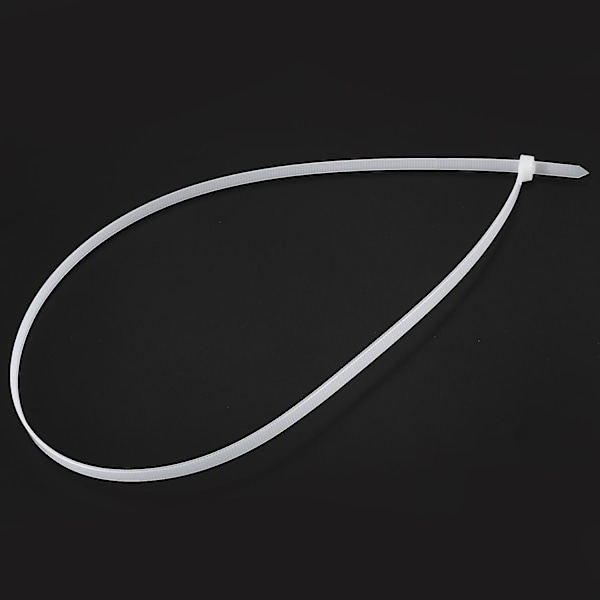 10x Extra långa 76cm kabelband vita blixtlås  [dB}