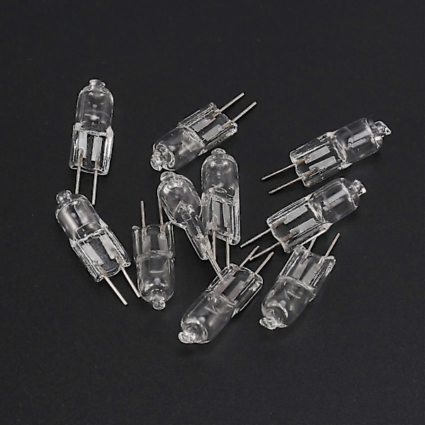 10 X G4 Halogen Lys Lampe Belysning 10w Varm Hvit [db]
