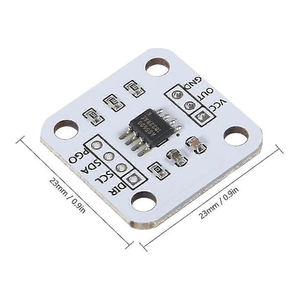 4 stk As5600 magnetisk enkoder magnetisk induksjon vinkelmåling sensor modul 12bit høy presisjon [db] White