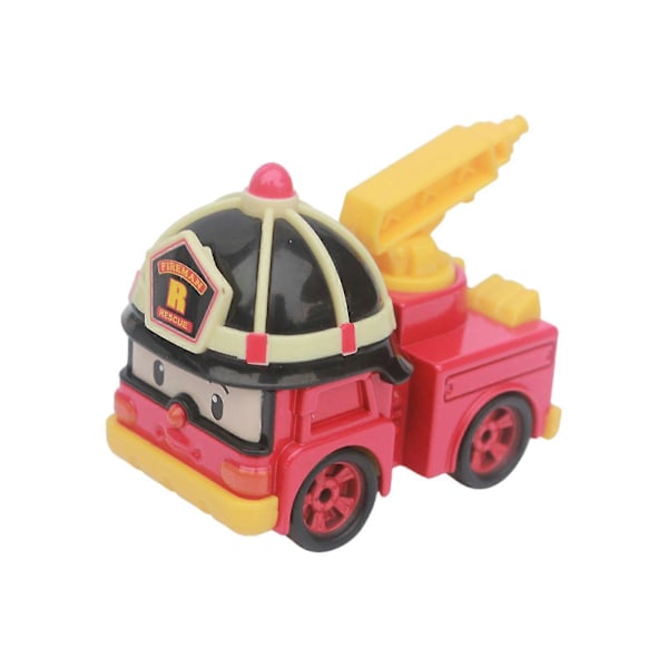 Poli Roy Haley Anime Modellbil, 3*1.5 tum Räddningsteam Robocar Barn Leksaker db Fire Engine