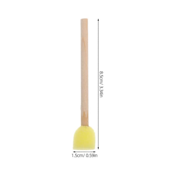 DIY Svamppenslar för målning med träskaft 48 st [DB]