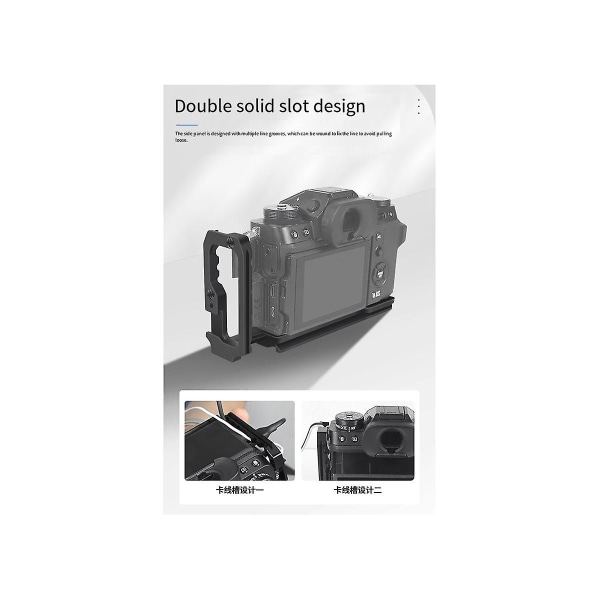 For X-t5-kamera L-type hurtigutløserplate horisontal og vertikal L-plate ekspansjonsbeskyttelsesbase,