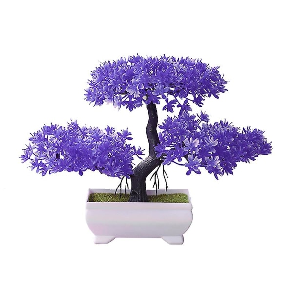 Konstgjord bonsai i miniatyr, lätt, livfull och utsökt, för butik Purple