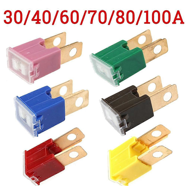 100A 80A 70A 60A 50A 40A 30A PAL Han Slow Blow Bil Auto Sikring til Honda Mazda [db] 40A