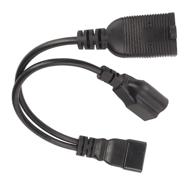 Iec320 C14 til Nema 5-15r+ 5-20r strømkabel 1 ind 2 ud Y-splitter adapterledning [DB]
