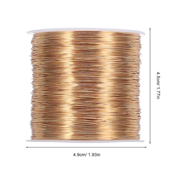 1 rulla puutarhanhoitoa varten tarkoitettua kuparilankaa korujen valmistukseen, kuparilankaa askarteluun, kuparilankaa [db] Golden 10.00X8.00X8.00CM