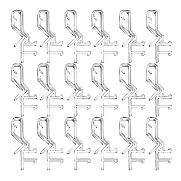 2,1 tommers valanse klips vinduspersien klips klar plast valanse holder klips for horisontal persienne {DB} Transparent
