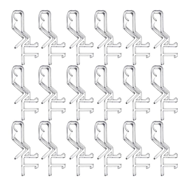 2.1 Inch Valance Clips Window Blind Clips Clear Plastic Valance Retainer Clips for Horizontal Blind {DB}