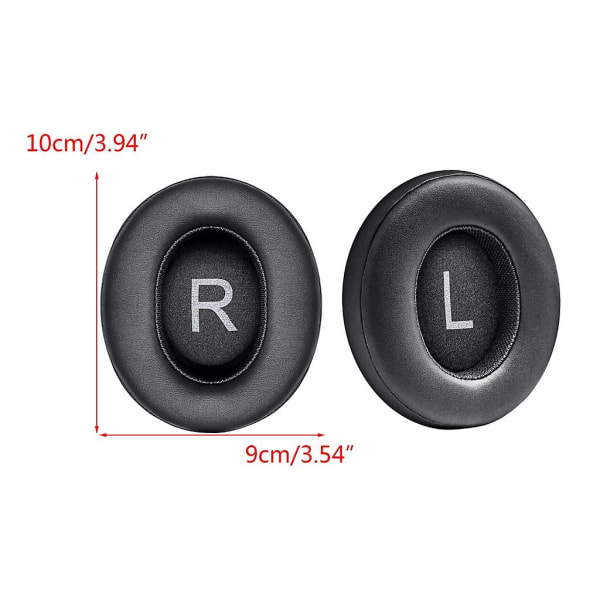 Andningsbara öronkuddar för Shure Aonic50 Aonic40 Srh1540 hörlurar öronkuddar spänne {DB Black