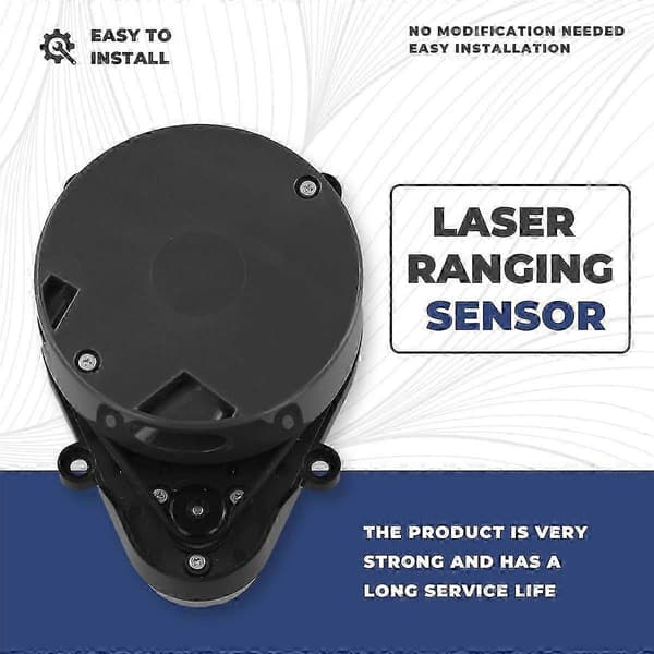 Laseravståndssensor LDS Tillbehör för Roborock S7 Pro, S7 MaxV, Q5 Max, S8-serien [DB] Black