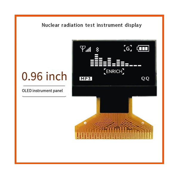 Kernedetektor LCD-skærm 128x64 Display 0,96 tommer Tester Display Kernedetektor Tes