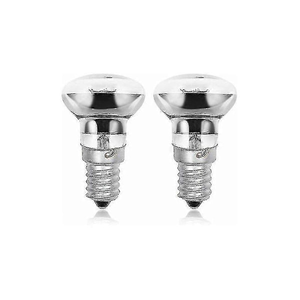 R39 E14 40w Pærer til Lavalamp, Edison Skrue Ses Reflektor Små Lavalamp Pærer, Varmhvit 2800k R39 Dimbar (2 Pakning) Fo [DB]