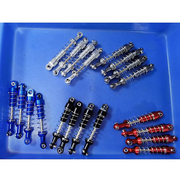 4 stk. metalldemper oppgraderingsdeler tilbehør for Mn D90 Mn-90 Mn99s C14 C24 C34 Rc-bil