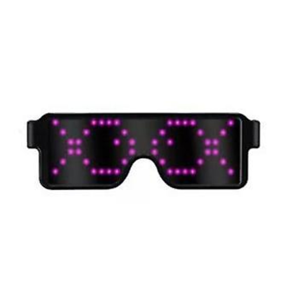 LED lysende briller Bluetooth mobiltelefon APP Bar magiske briller