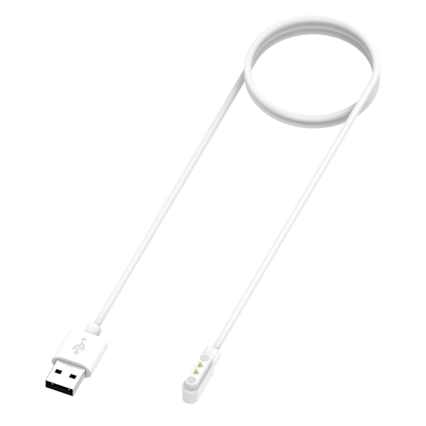 For Realme Watch 3 Smart Watch Lader USB Magnetisk Ladingspute med 1m Kabel [db] White Realme Watch 3