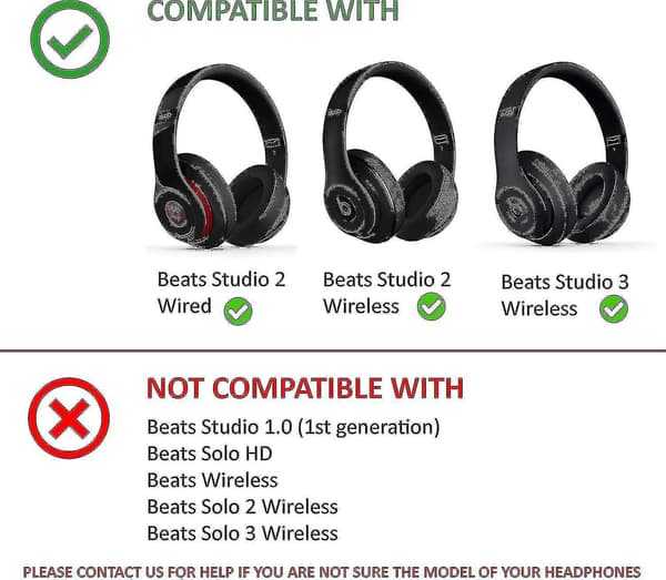 Reservedeler for topphodebånd til Beats Studio 3_fsdxm {DB Defiant Black-Red
