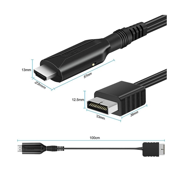 For Ps1 Ps2 To -compatible Game Console Connection Tv Hd Cable Multi-functional Portable Convenien