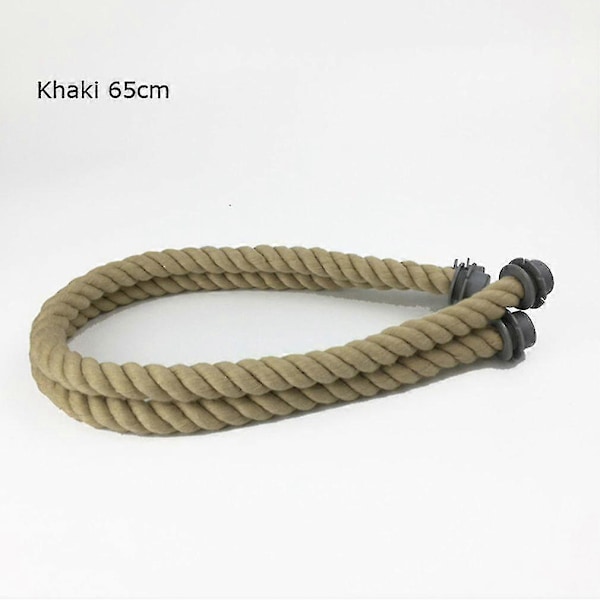 65 cm Klassisk Mini Tauhåndtak med Canvas Innlegg Vanntett Veske Stropp for Obag Veske Dame Håndveske Tilbehør Multifunksjon [db] Khaki