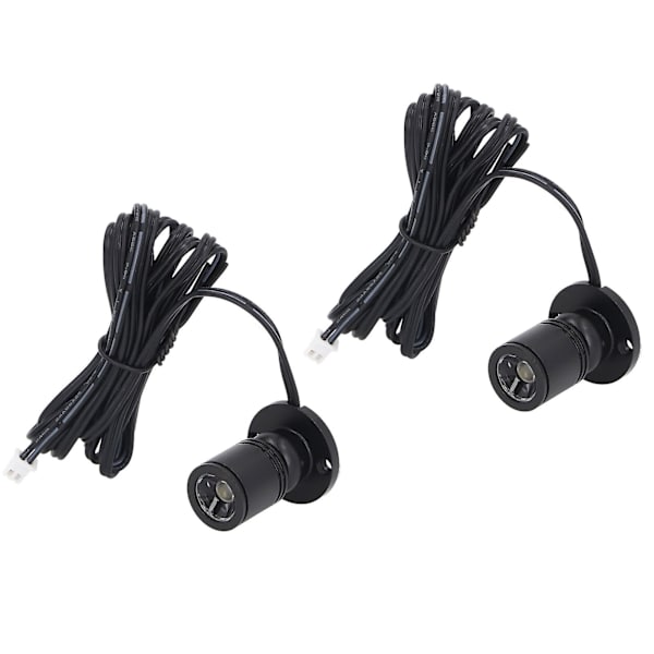 Dimbar Mini Spotlight 5V Mini LED Spotlight 1 till 2 Spotlights med Dimmer för Display Smyckeskåp Veranda [Db] Black Natural Light