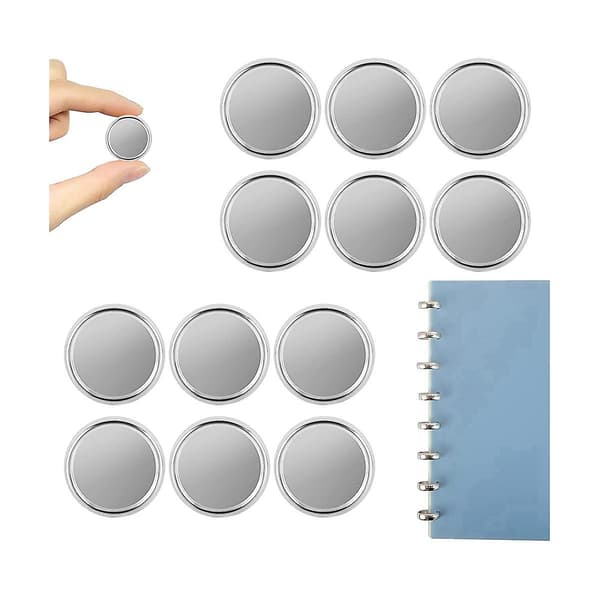 20 stk. Guld Discs Binder Ringe Metal Discs Til Notesbog Og Planlægger Scrapbooking (sølv)
