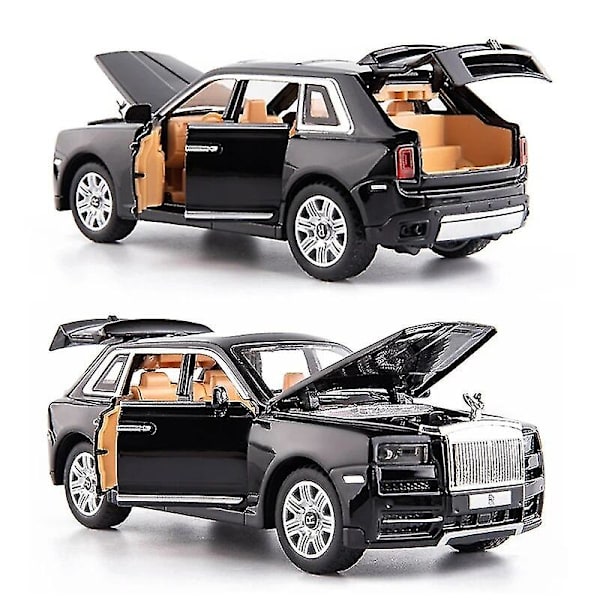 1/32 Rolls Royce Phantom Diecast Lekebil Miniatyrmodell Luksus Super Pull Back Lyd & Lys Dører Åpningsbar Samling Gave Barn Db Rolls-Royce Cullinan