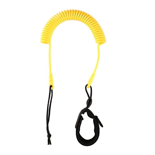 Windsurfing Surfbræt Paddle Board Leash Surfing Coiled Ankel Fod Ben Reb [DB] Yellow