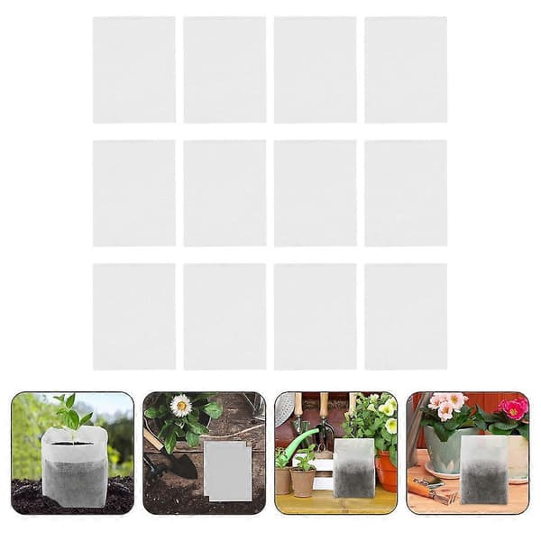 Växtodlingspåsar för trädgårdsarbete 200 st Non-Woven Bärbara Planteringskärl[DB]